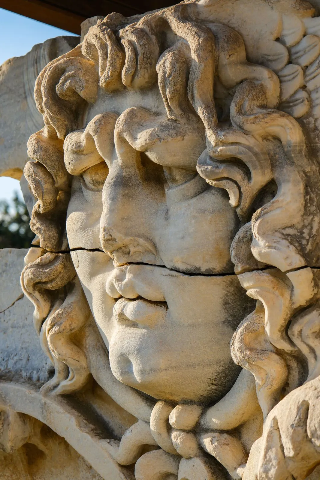 The famous Medusa head at the Temple of Apollo, Didyma