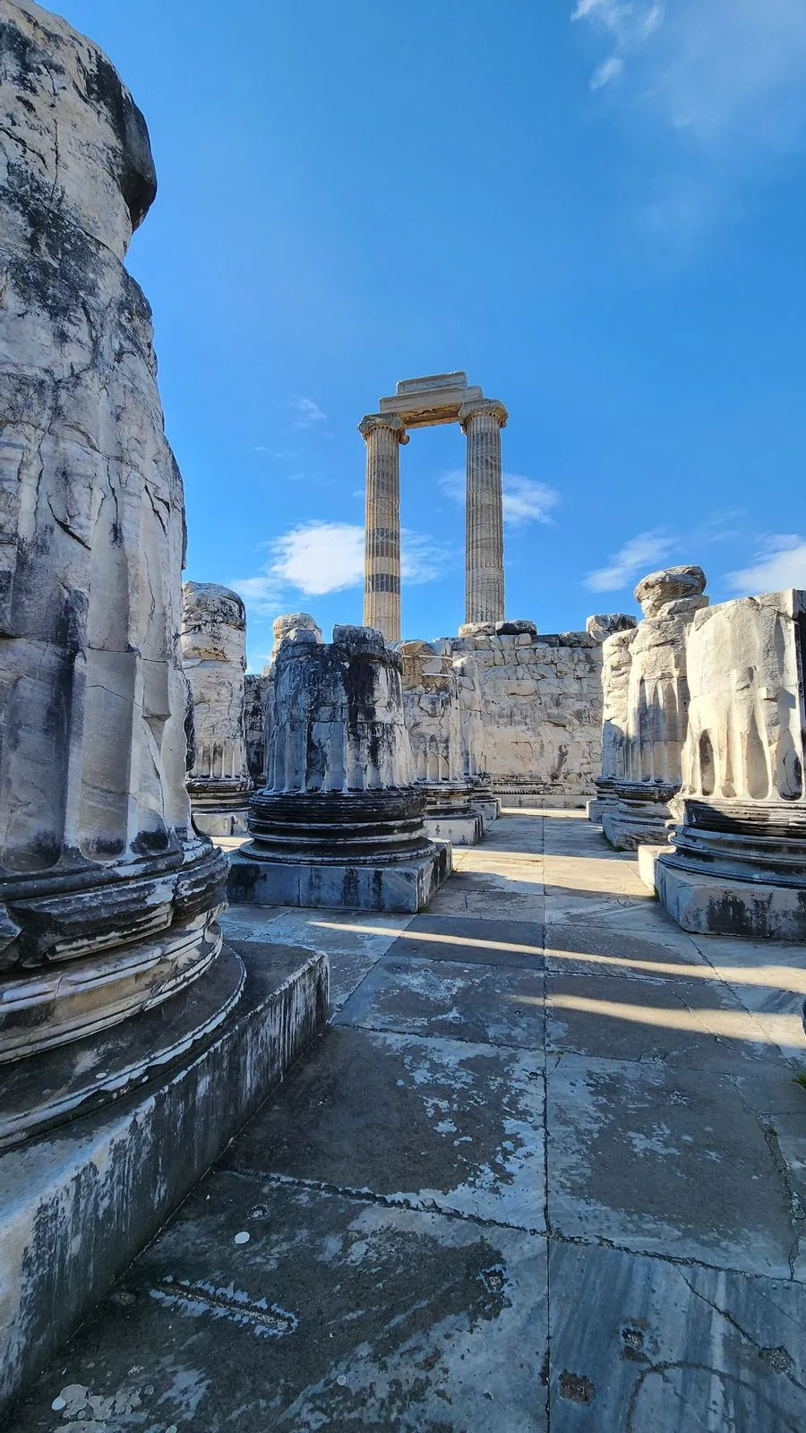 Towering columns of the Temple of Apollo, Didim